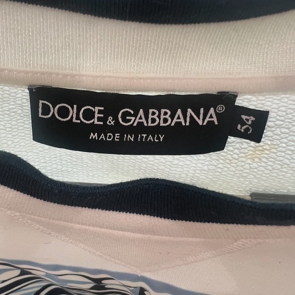 Dolce & Gabbana Black and White Long Sleeve Top - Picture 2 of 3